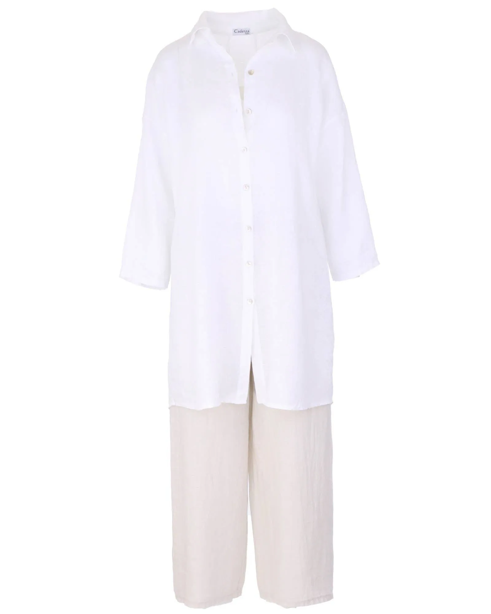 Cadenza Long Linen Shirt