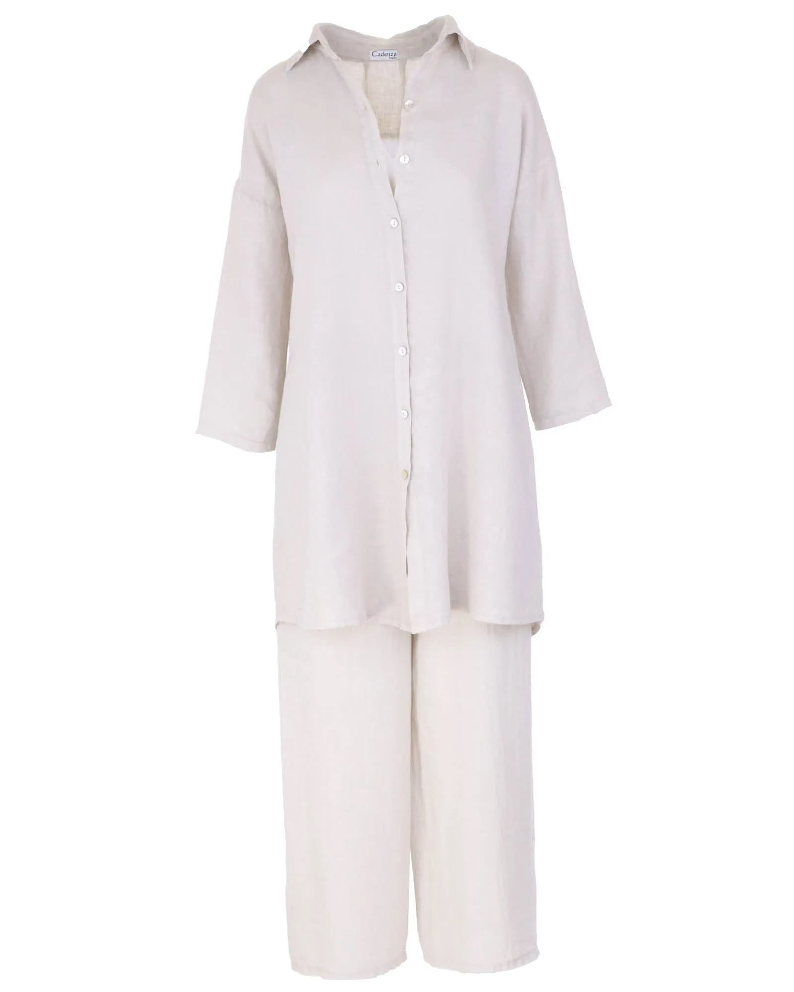 Cadenza Long Linen Shirt