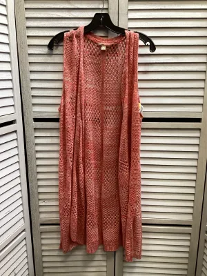 Cardigan By Clothes Mentor In Pink, Size: 18