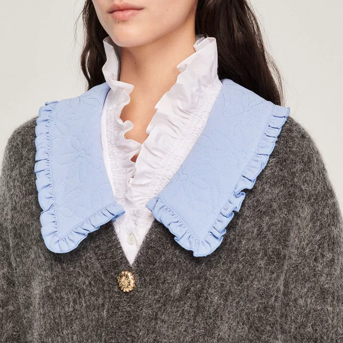 Cardigan en maille à large col