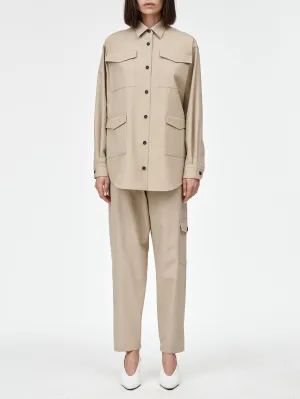 Cargo Pocket Shirt in Sand