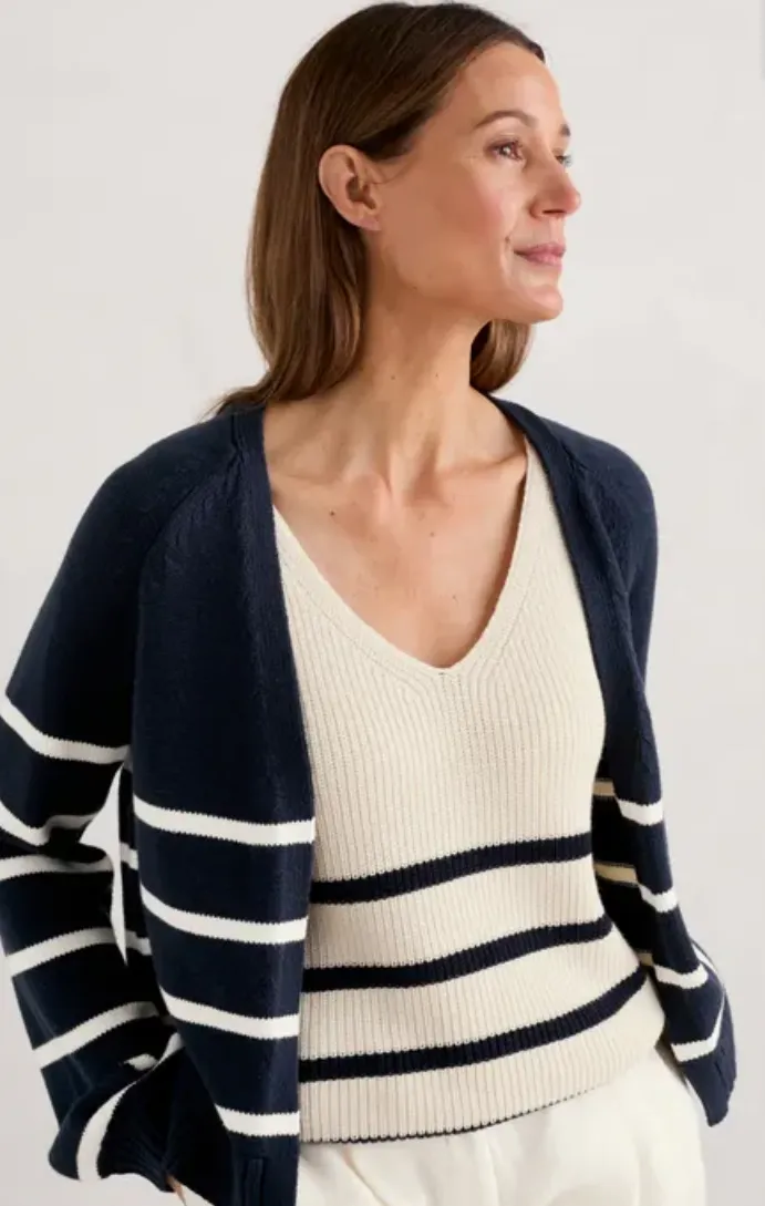 Castle Beach Striped Cardigan
