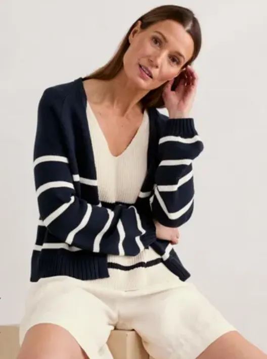 Castle Beach Striped Cardigan