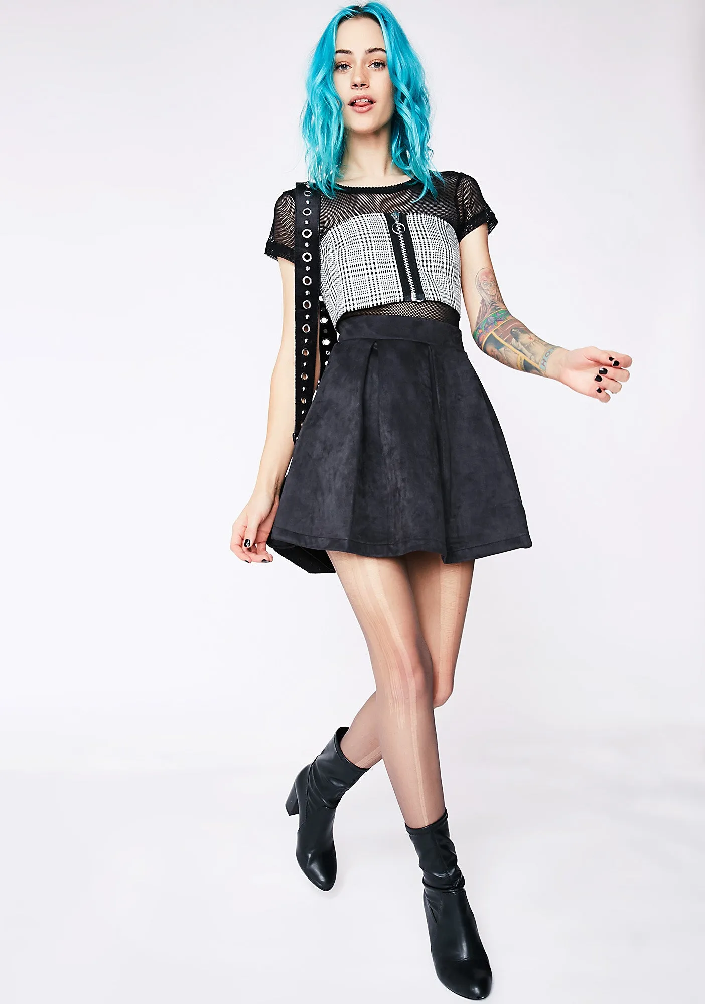 Change Of Pace Pleated Skirt