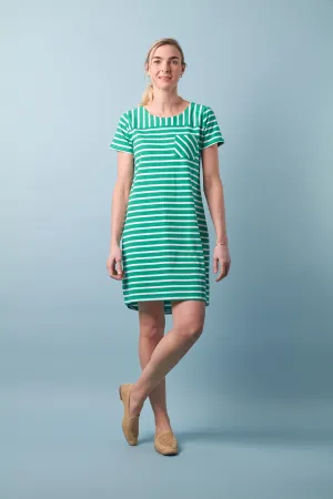 Charlie Jane Milford Dress - Green/White