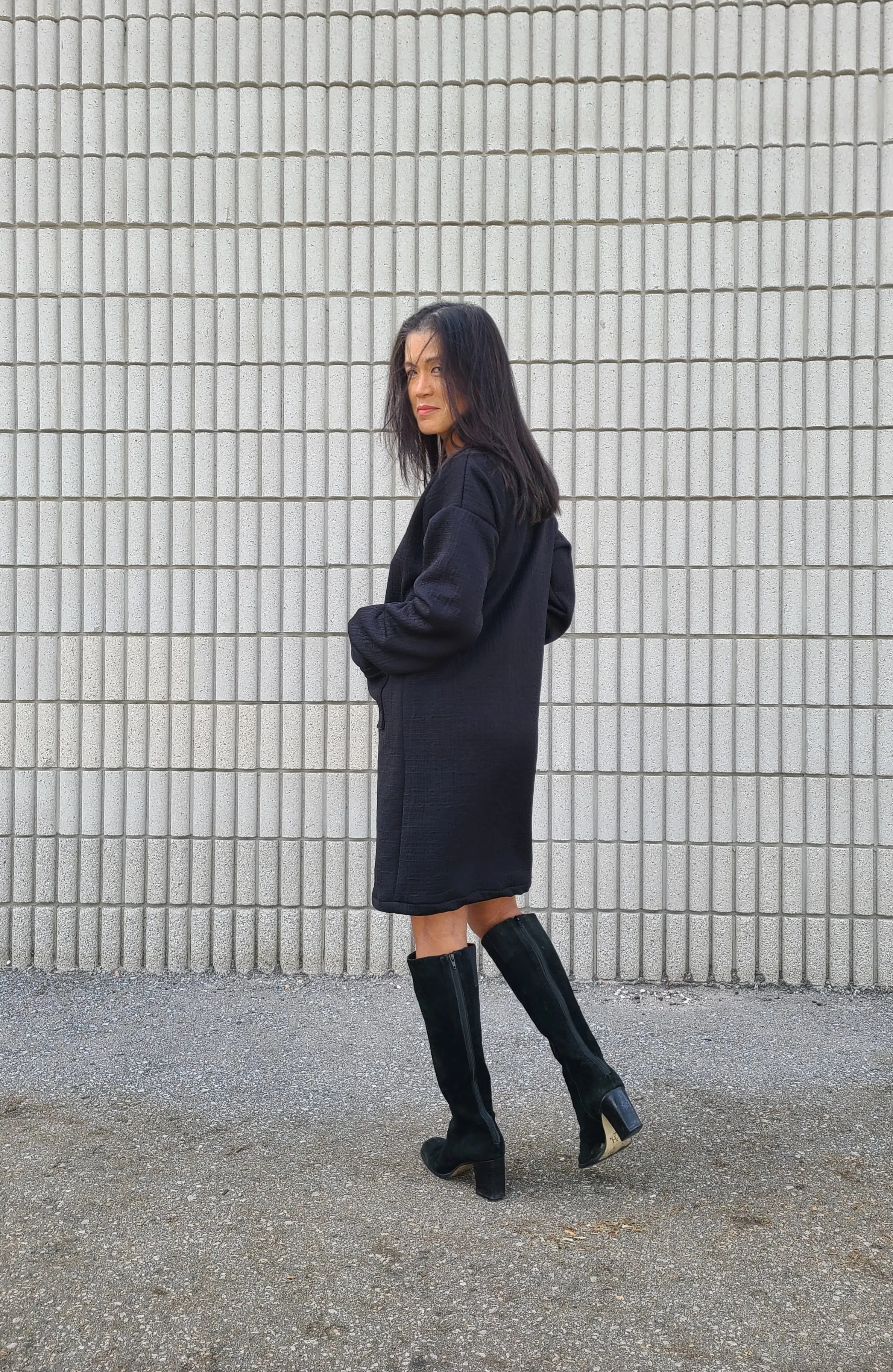 CHELSEA Raven Sweater Dress