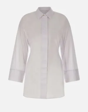 Cindy White Cotton Shirt Dress