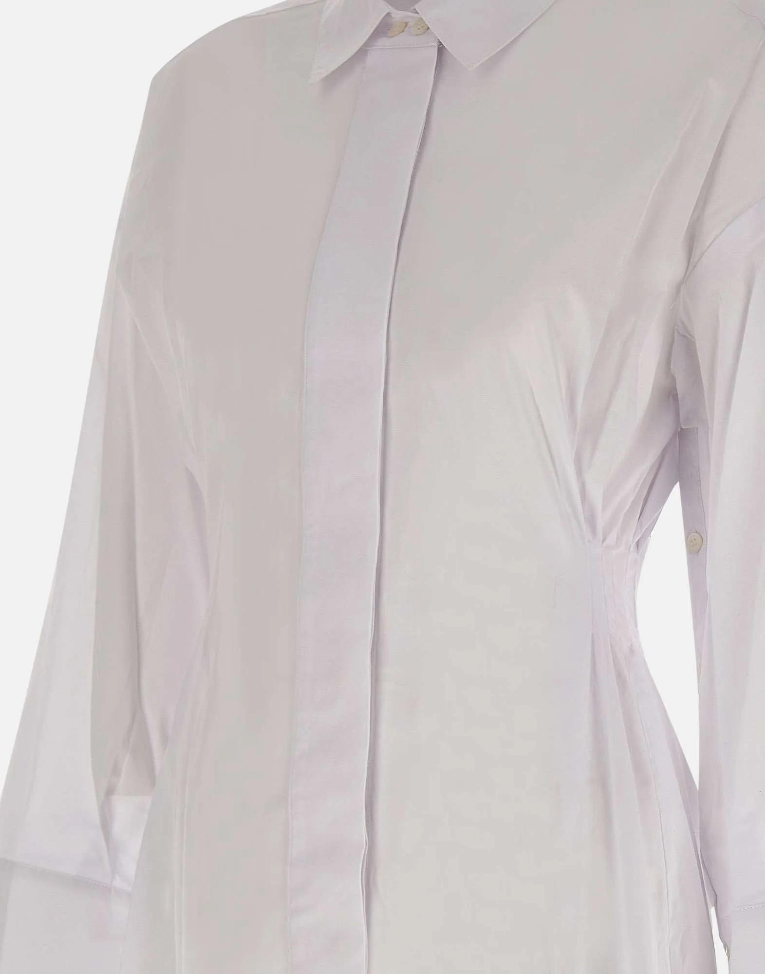 Cindy White Cotton Shirt Dress