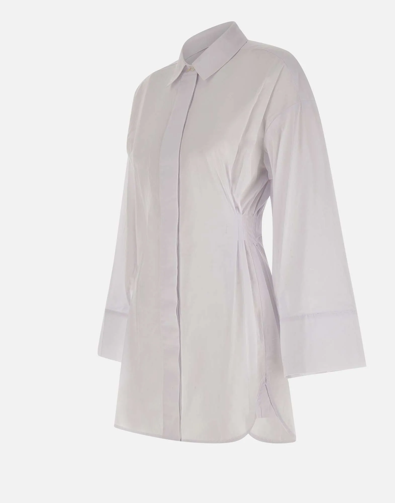 Cindy White Cotton Shirt Dress