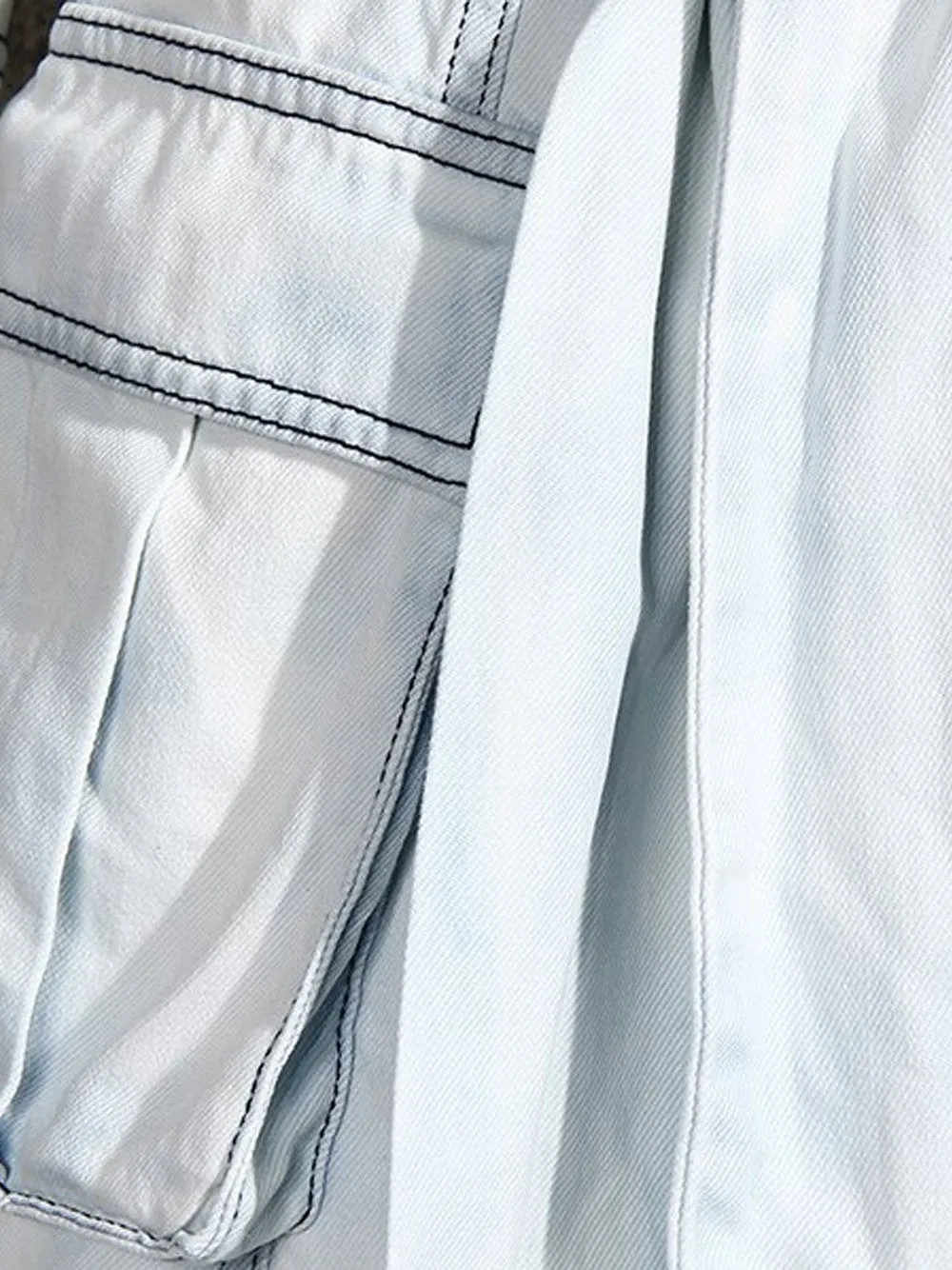 CLILLA Denim Shirt Dress & Mini Skirt Set