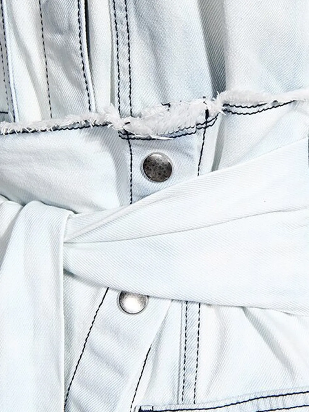 CLILLA Denim Shirt Dress & Mini Skirt Set