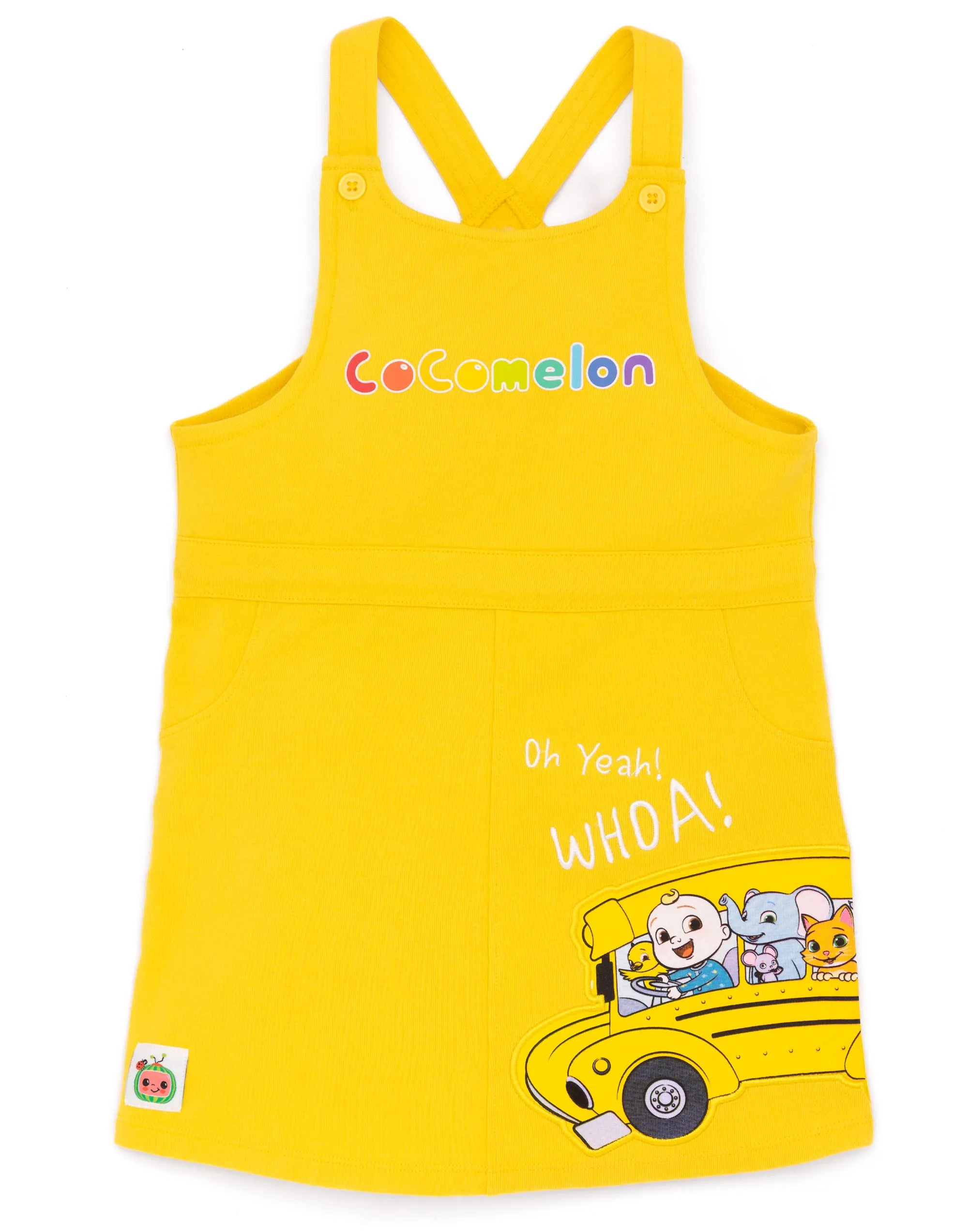 Cocomelon Girls Pinafore Dress & T-Shirt Set