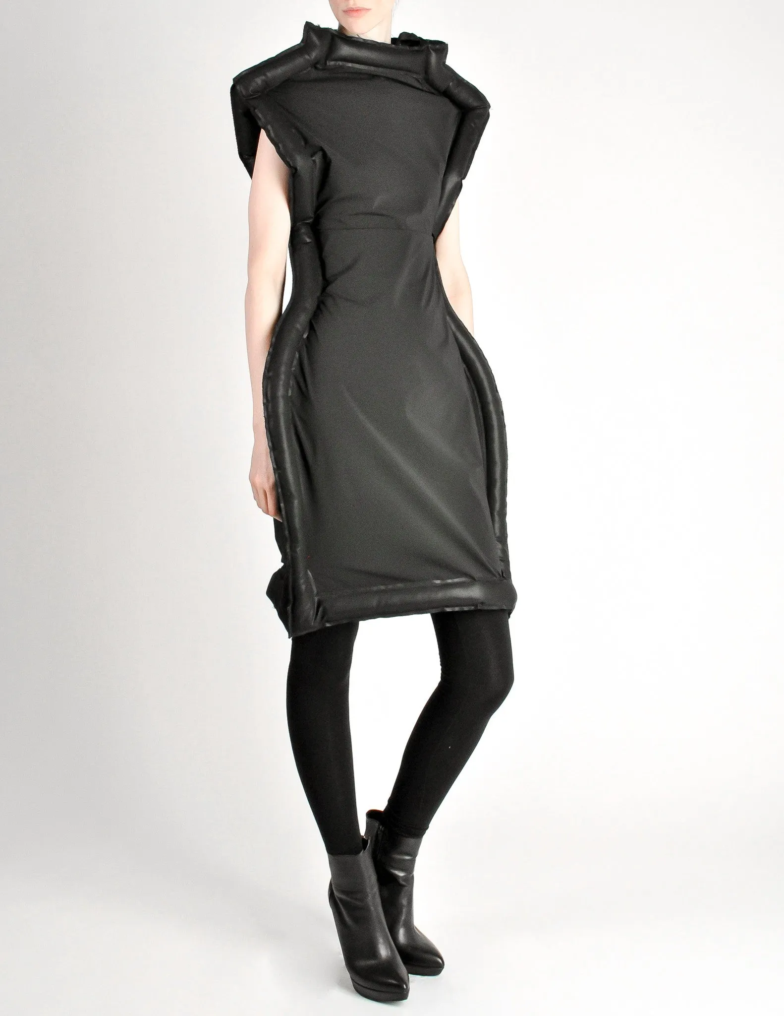 Comme des Garçons Black Puffed Tube Frame Dress