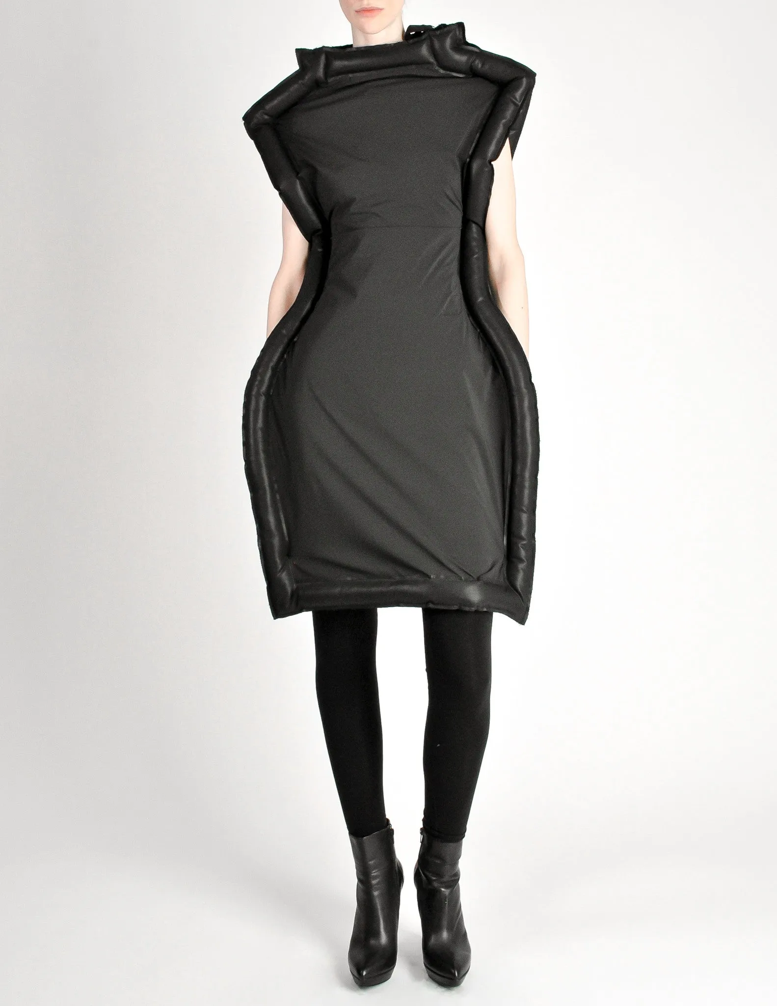 Comme des Garçons Black Puffed Tube Frame Dress