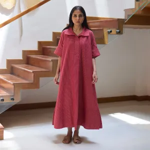 Cotton Check Shirt for Women | Red