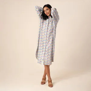 Cotton Long Shirt Dress For Women | Knee Length | Multicolour