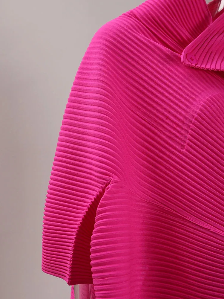 Couture Plissé Pleated Top  & Midi Skirt