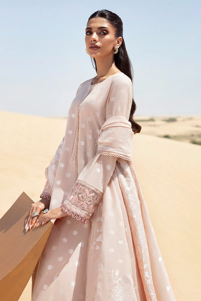 Cross Stitch Eid Lawn Edit – DUSTY ROSE-3 PIECE COTTON JACQUARD SUIT