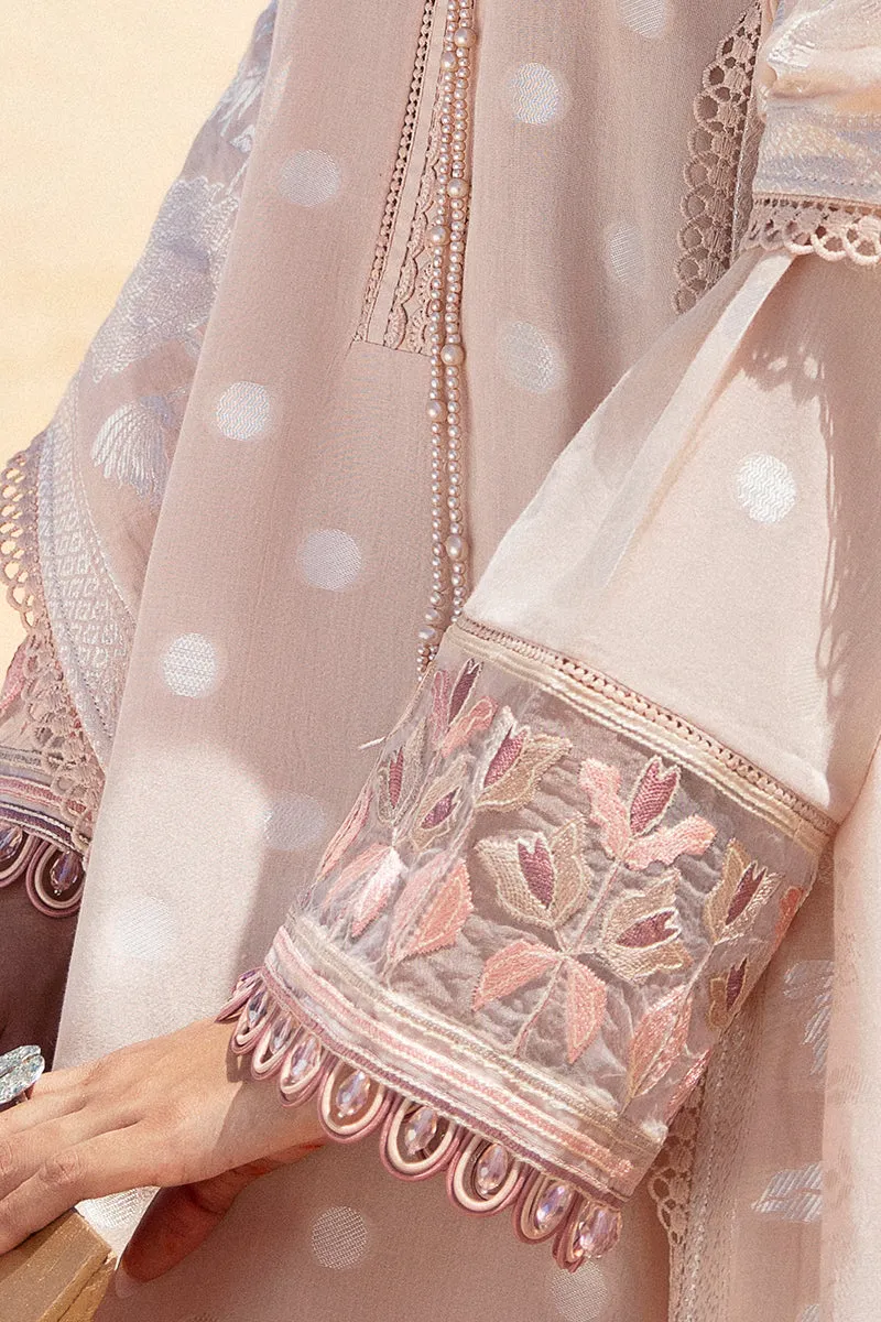 Cross Stitch Eid Lawn Edit – DUSTY ROSE-3 PIECE COTTON JACQUARD SUIT