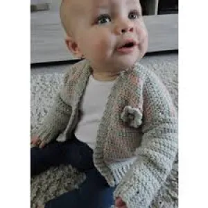 Cygnet Pure Baby Stripe Cardigan Crochet Pattern