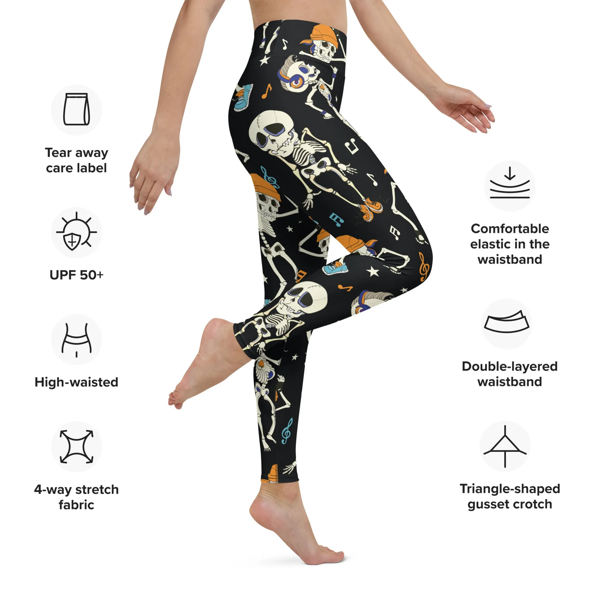 Dancing Skeletons Yoga Leggings