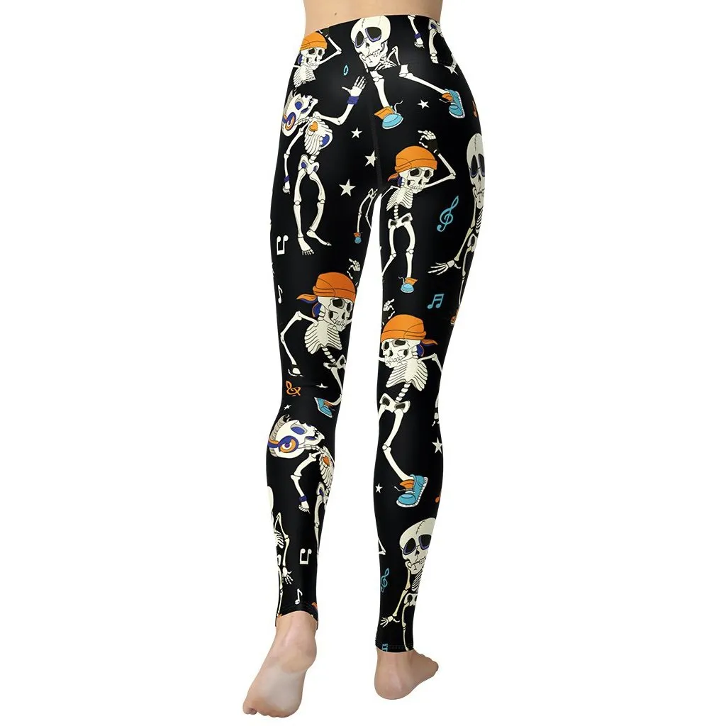 Dancing Skeletons Yoga Leggings