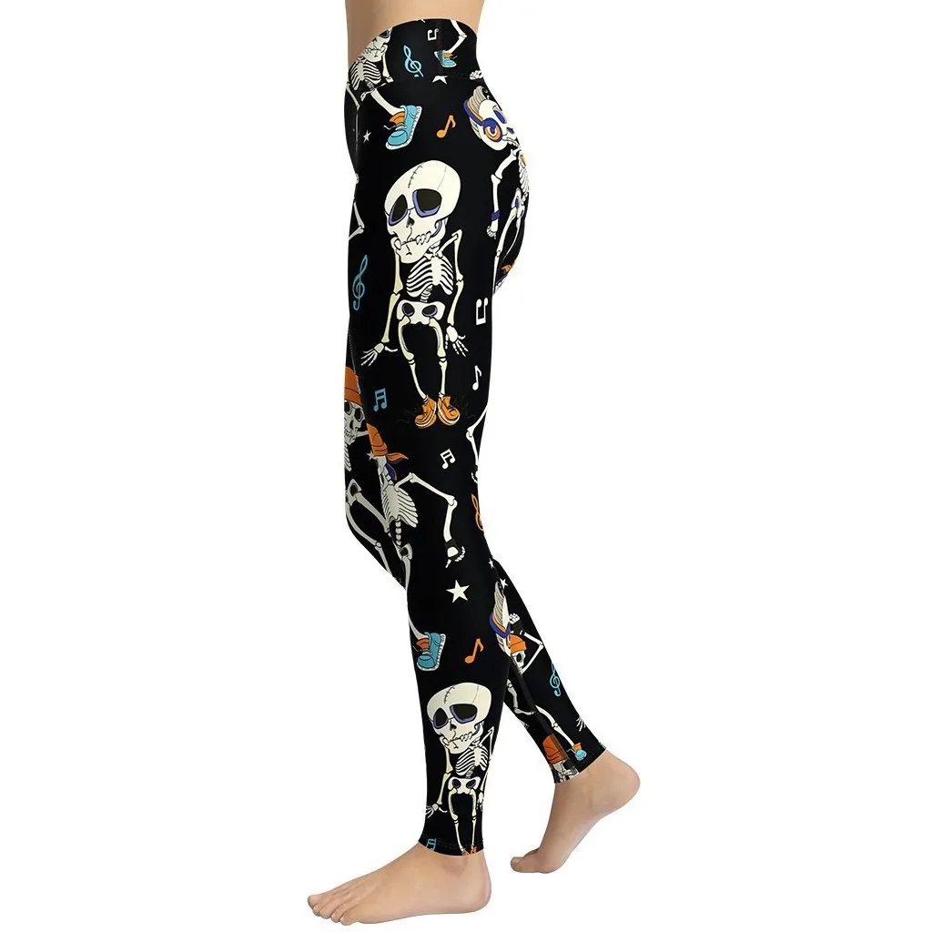 Dancing Skeletons Yoga Leggings