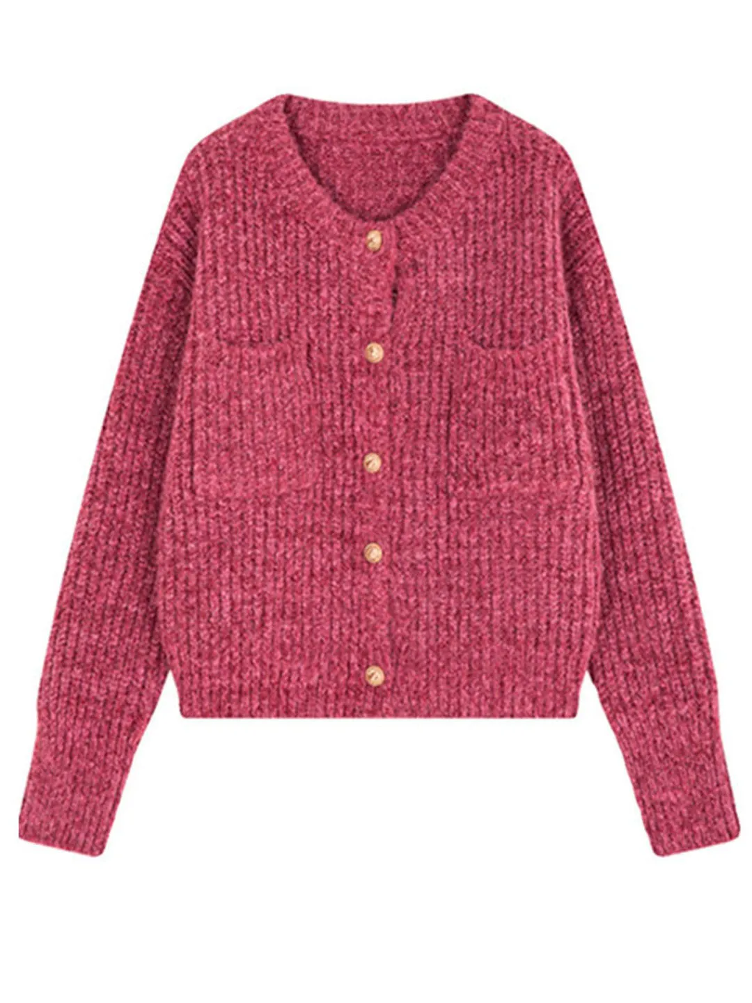 Danelle Vest | Losse Ronde Hals Gebreid Vest
