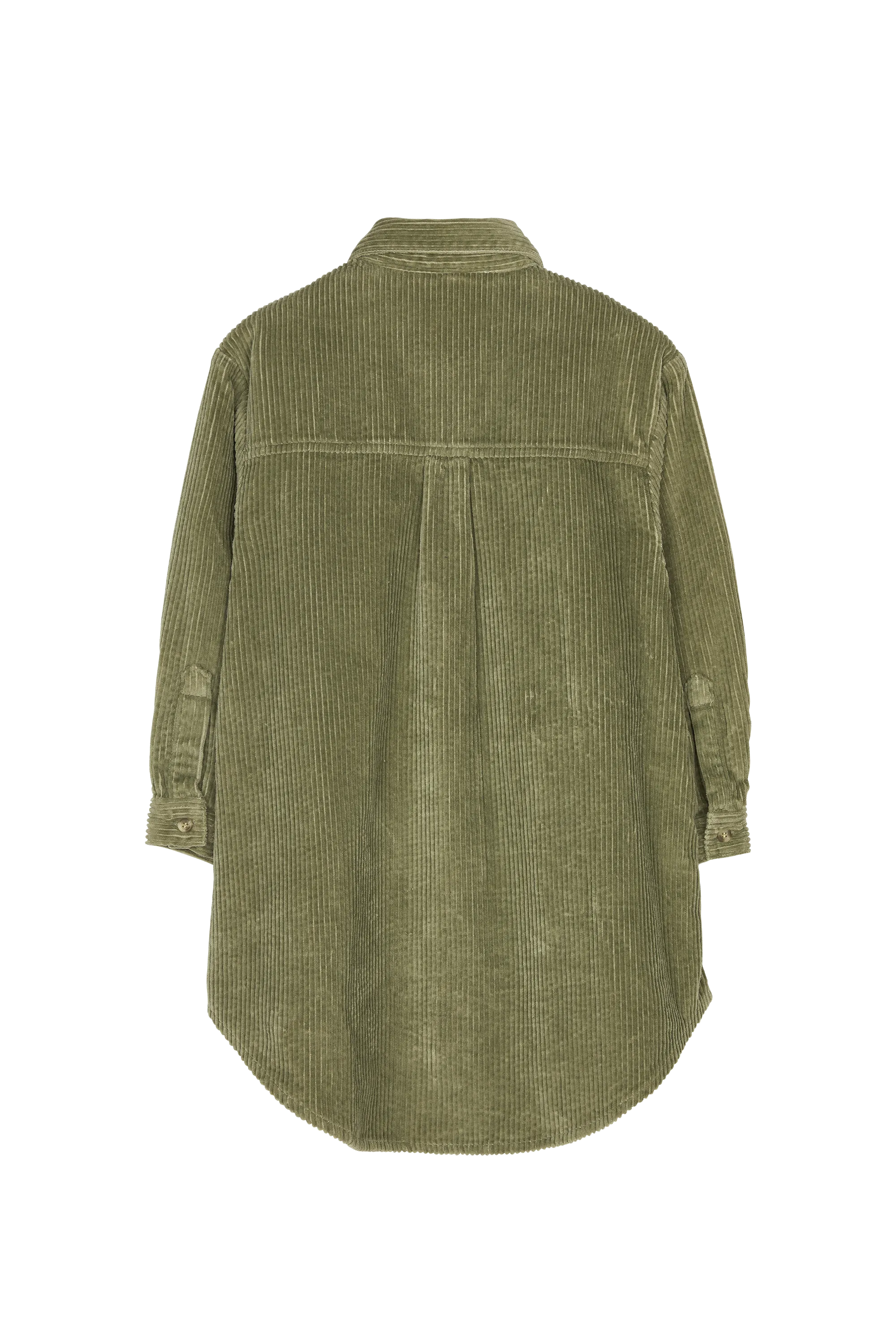 DARCY Light Olive Cord - Buttoned Dress