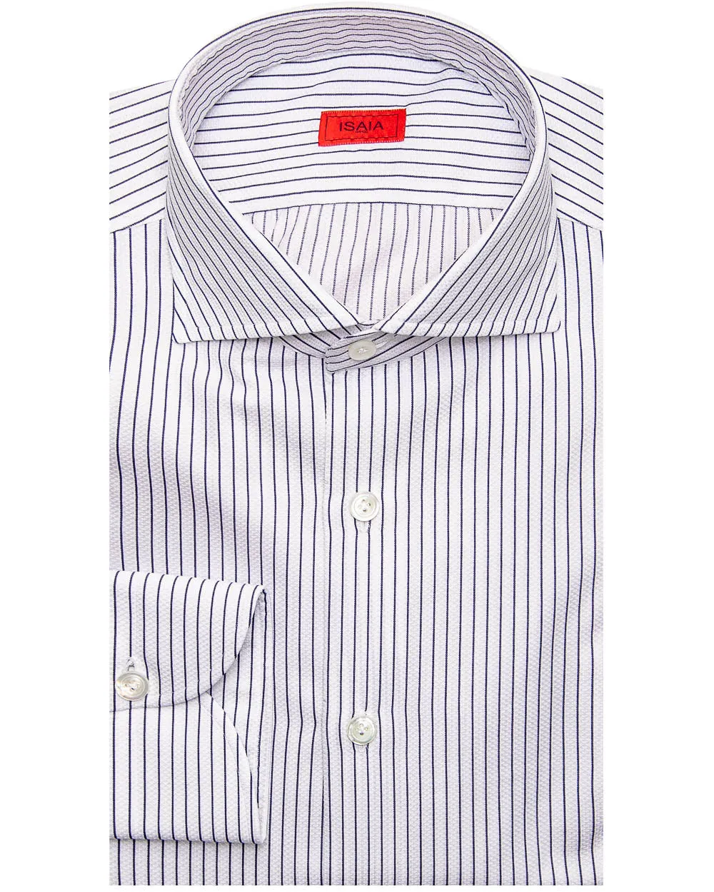 Dark Blue Striped Shirt