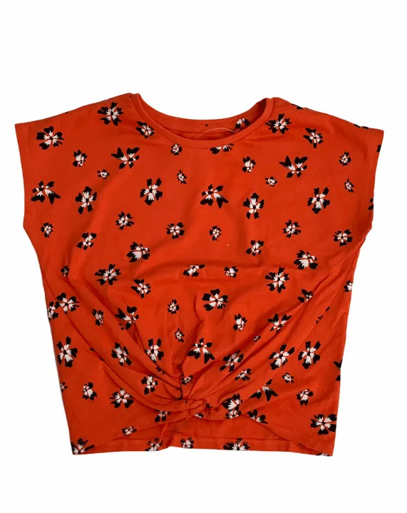Dark Red with Flowers Shirt