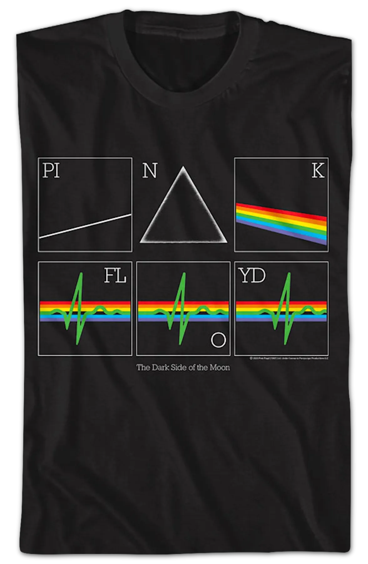 Dark Side of the Moon Heart Rate Pink Floyd T-Shirt