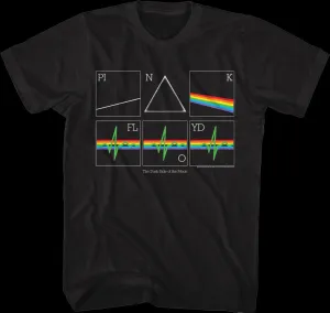 Dark Side of the Moon Heart Rate Pink Floyd T-Shirt