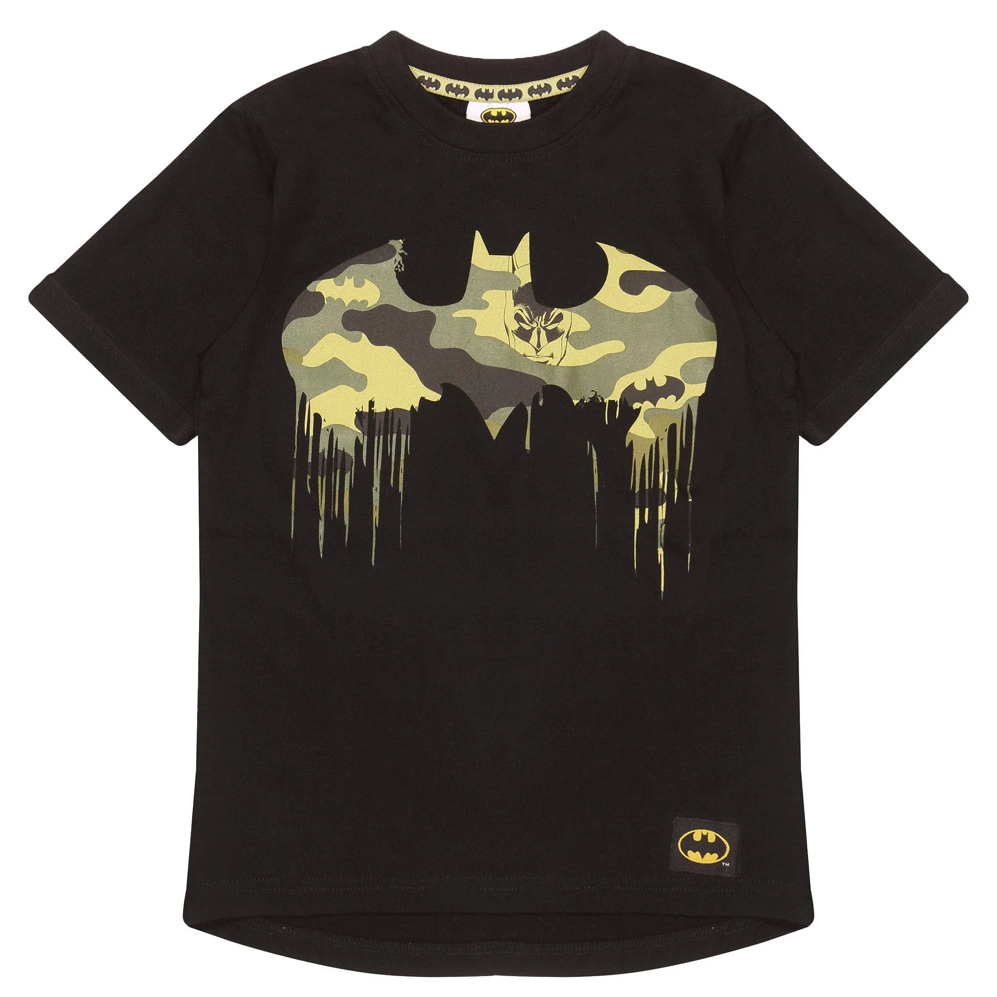 DC Comics Batman Camo Logo Short Sleeve T-Shirt
