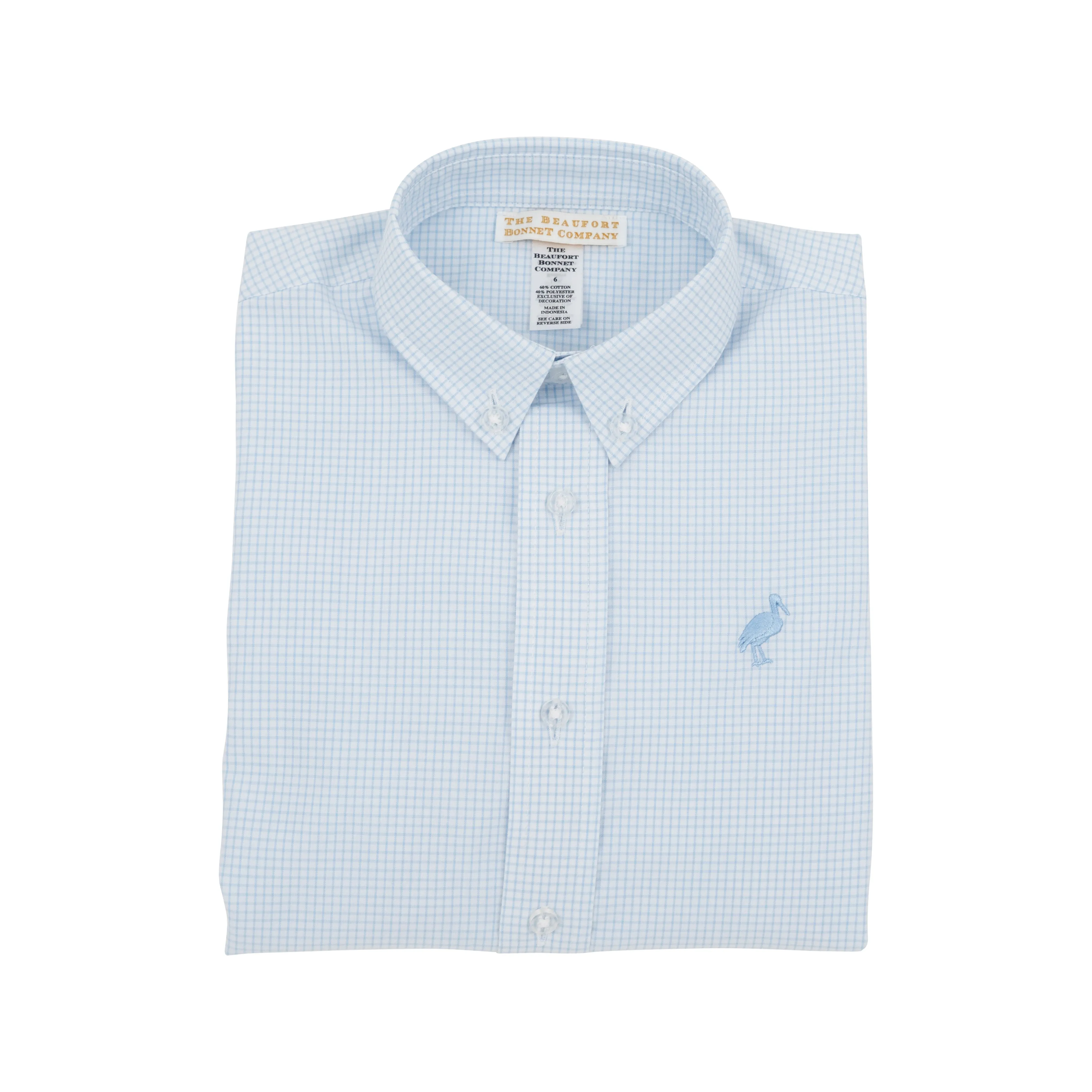 Dean's List Dress Shirt - Barrington Blue Mini Windowpane