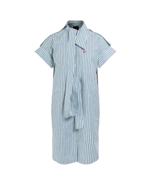 Deconstructed Stripe Shirt Dress