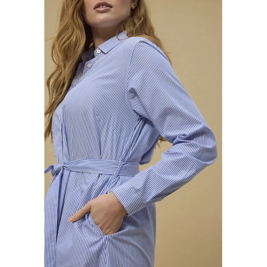 Demi Dress - Blue Stripe