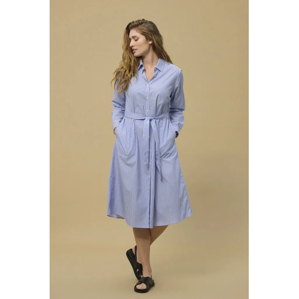 Demi Dress - Blue Stripe