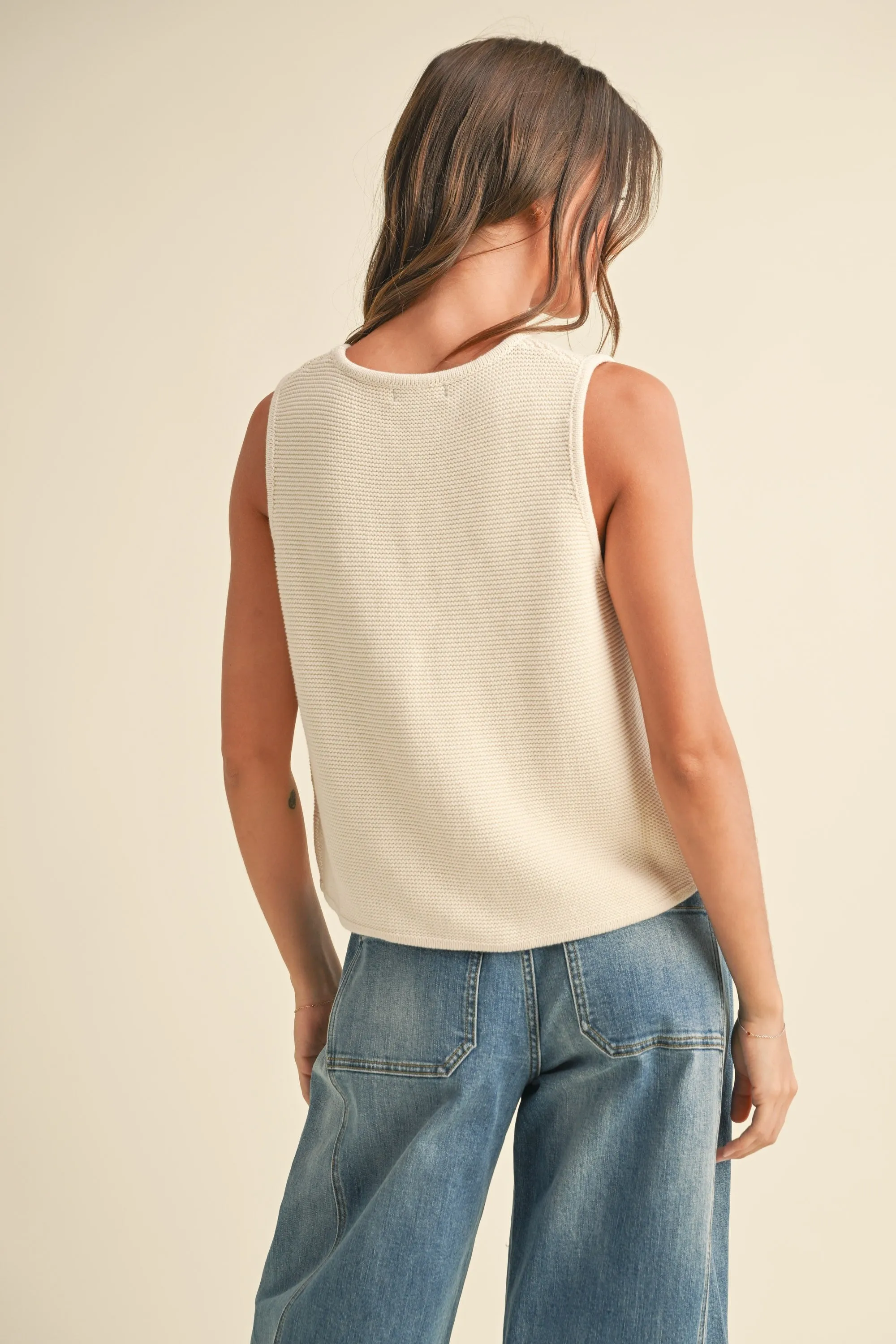 Devon Knitted Tie Vest