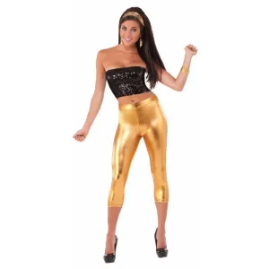 Disco Gold Lame Leggings