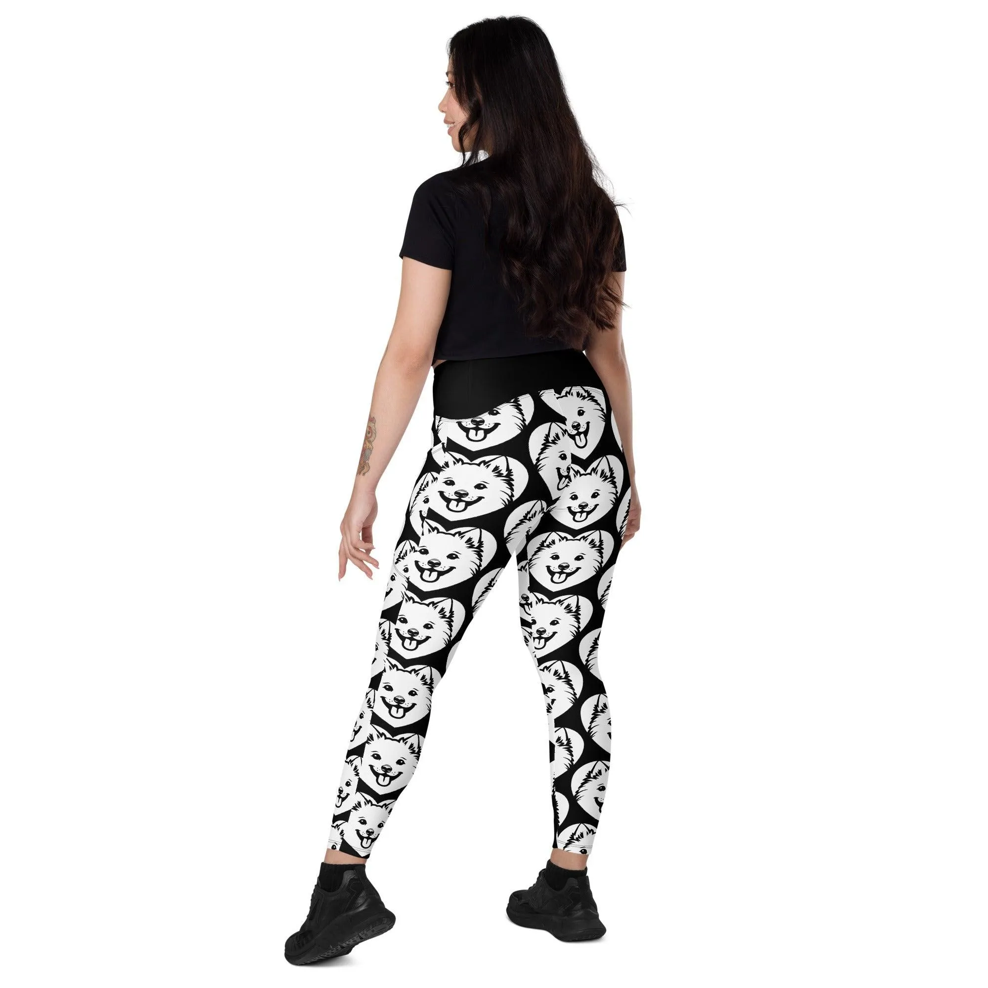 DOG BREED LEGGINGS with pockets - JAPANESE SPITZ - HERTTAHOUND
