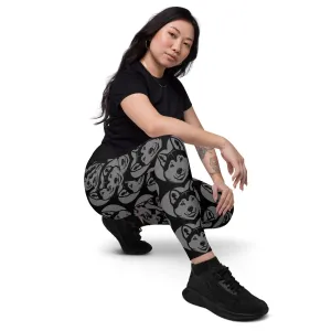 DOG BREED LEGGINGS with pockets - KISHU - HERTTAHOUND - grey
