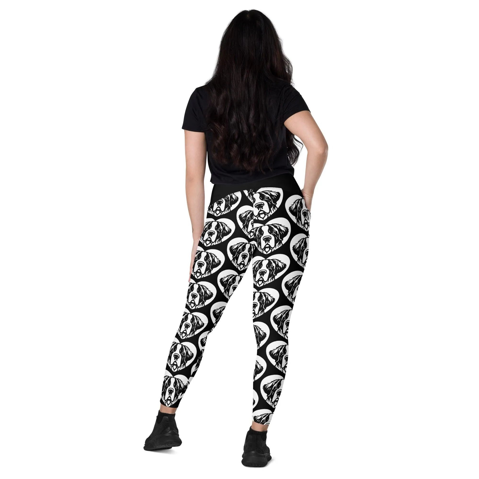 DOG BREED LEGGINGS with pockets - SAINT BERNARD - HERTTAHOUND