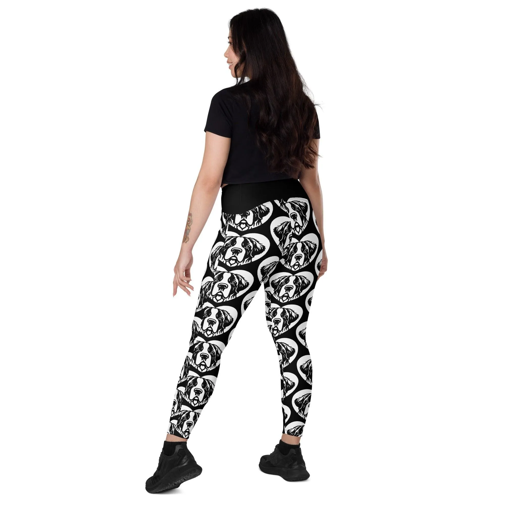 DOG BREED LEGGINGS with pockets - SAINT BERNARD - HERTTAHOUND