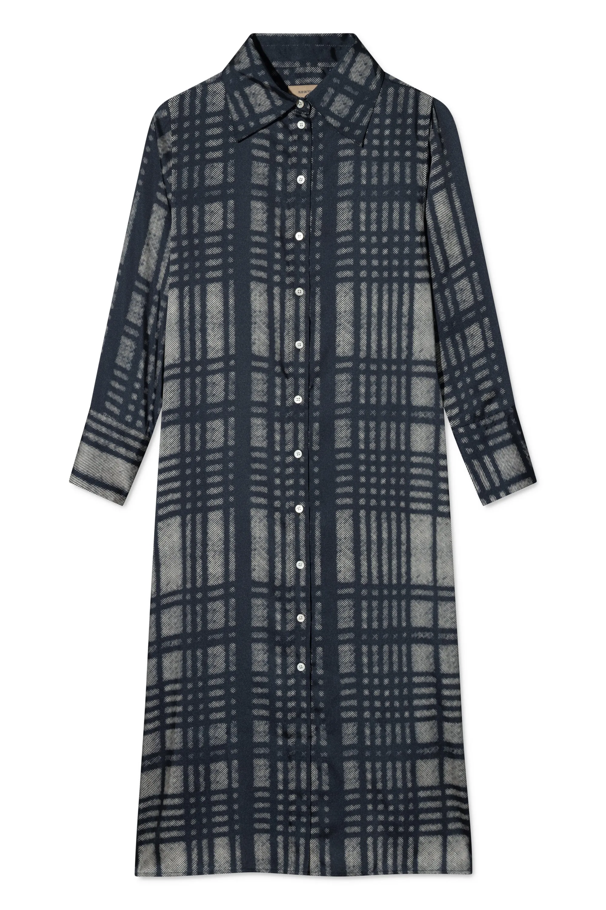 DORIS DRESS BLUE PRINT