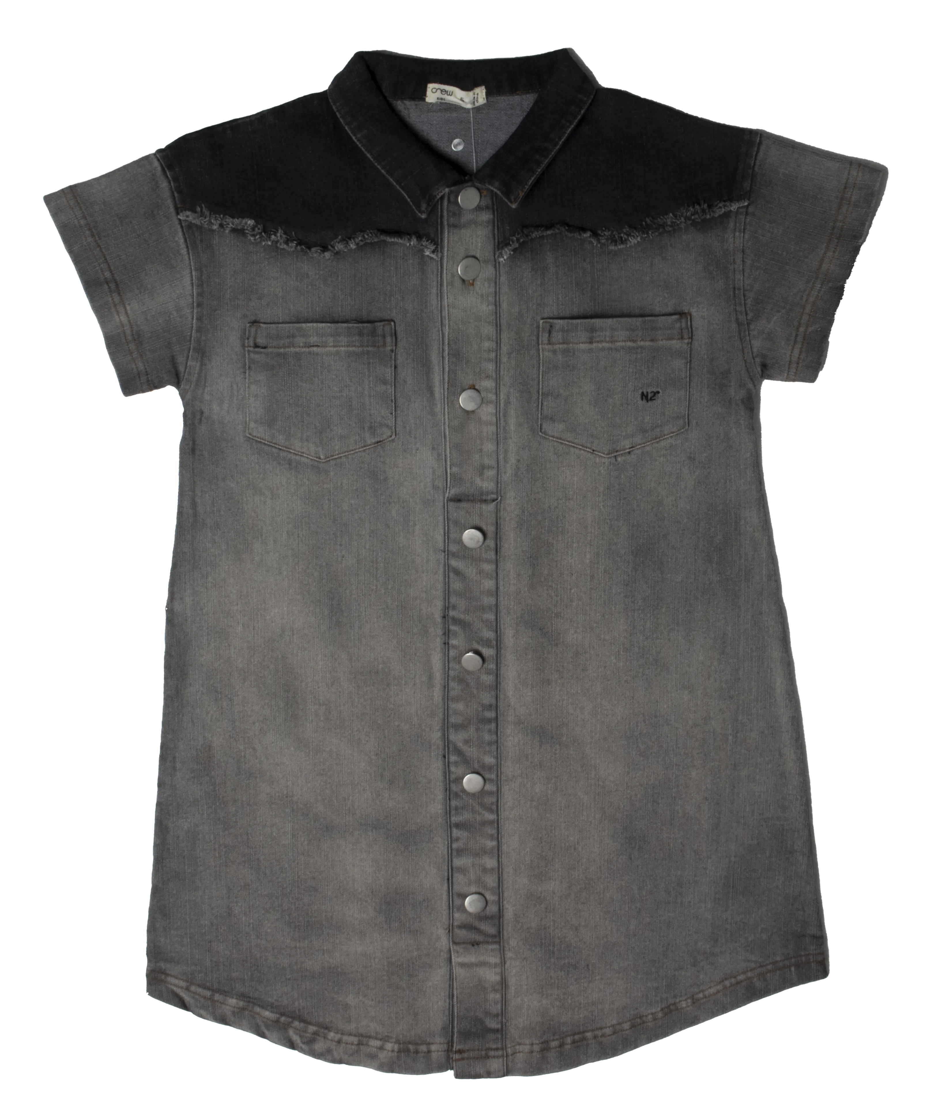 dress shirt style button down - grey