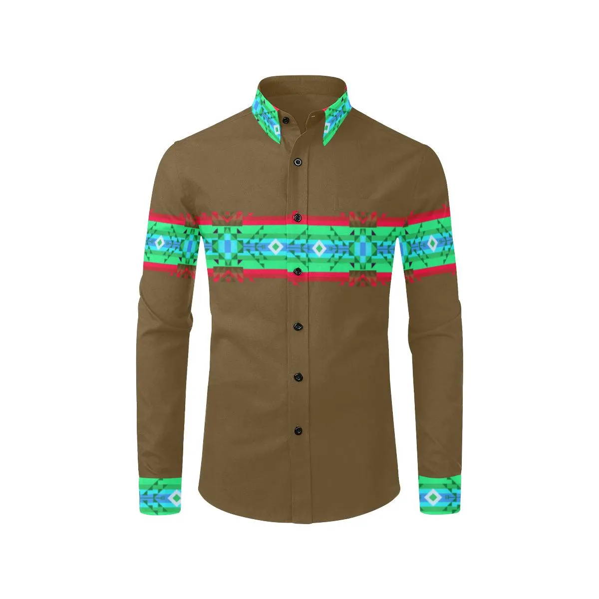 Earth Blanket Strip I Dress Shirt
