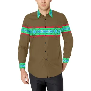 Earth Blanket Strip I Dress Shirt