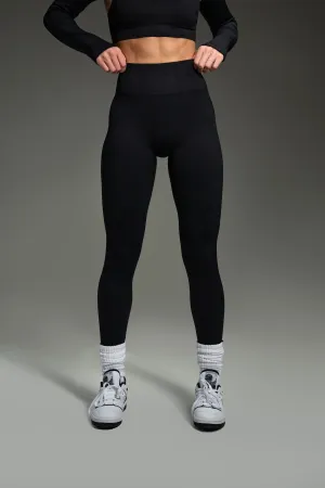 Electra Seamless Long Leggings - Black
