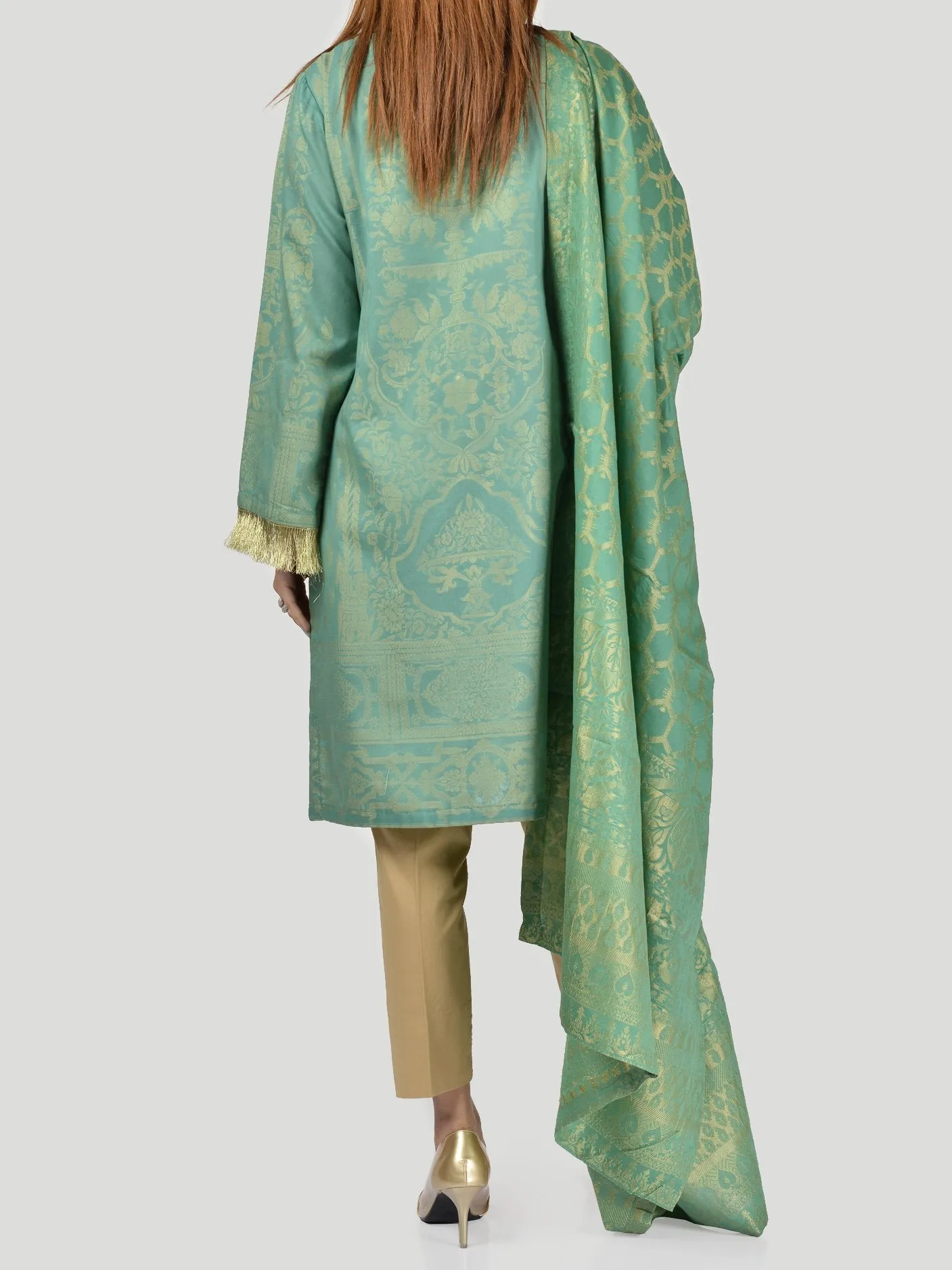 Embroidered Jacquard Suit